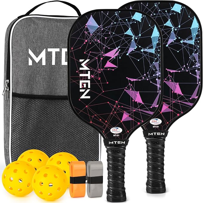 USAPA Approved Fiberglass Surface Pickleball Set