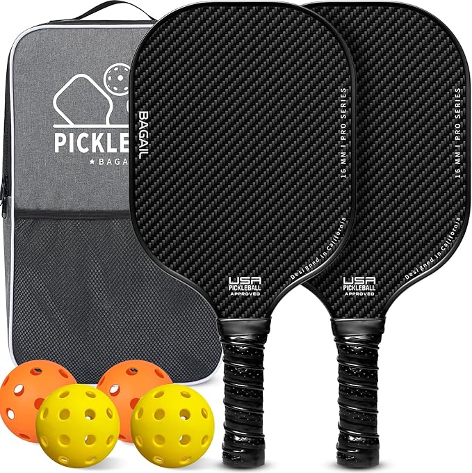Bagail Pickleball Paddles USAPA Fiberglass Surface Pickleball Set
